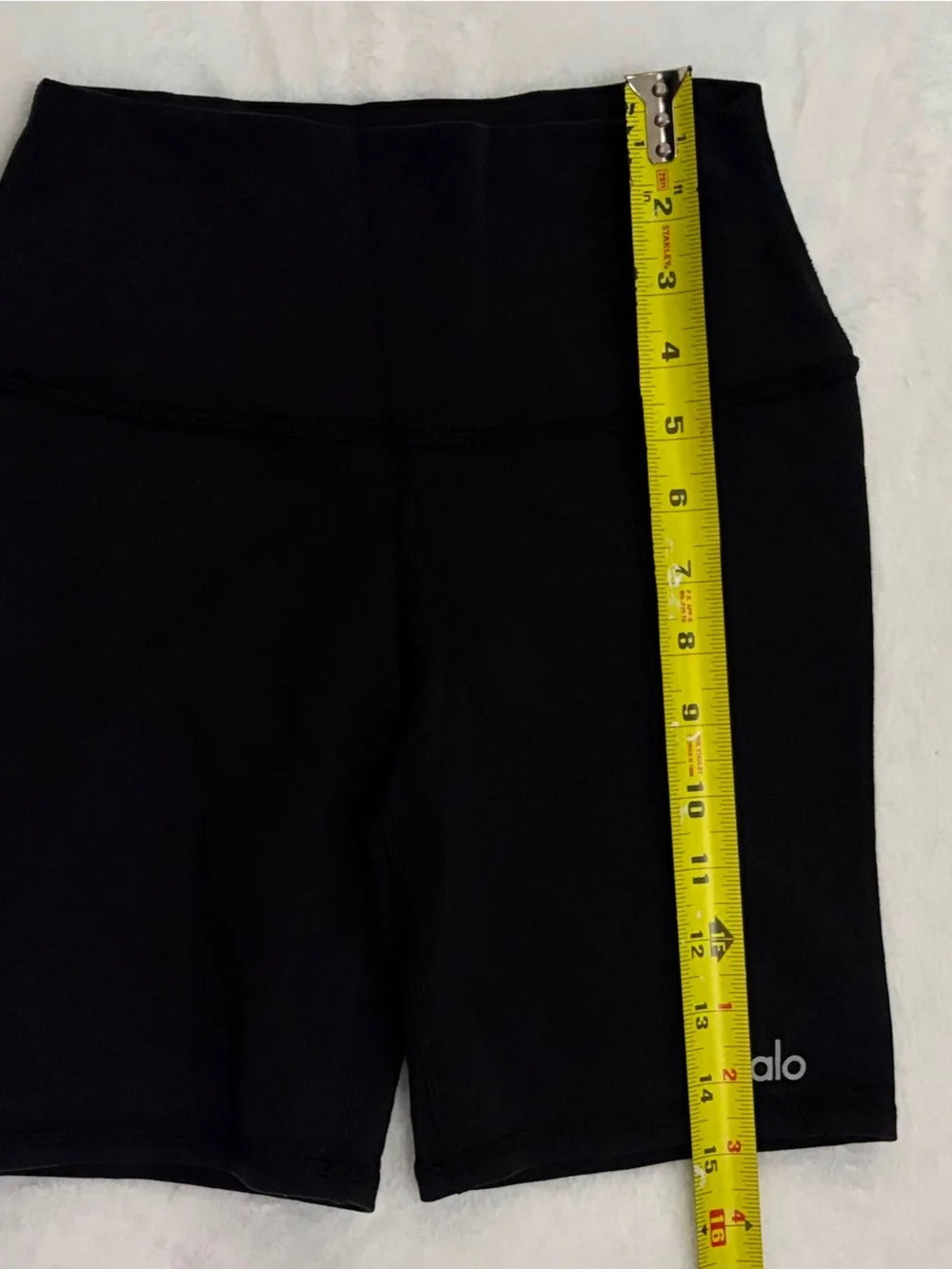 Alo High-Waist Black Bike Shorts